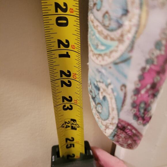 Christopher And Banks Womens  Patchwork Jacket Floral Paisley Eyelet Spring XL - Picture 6 of 11